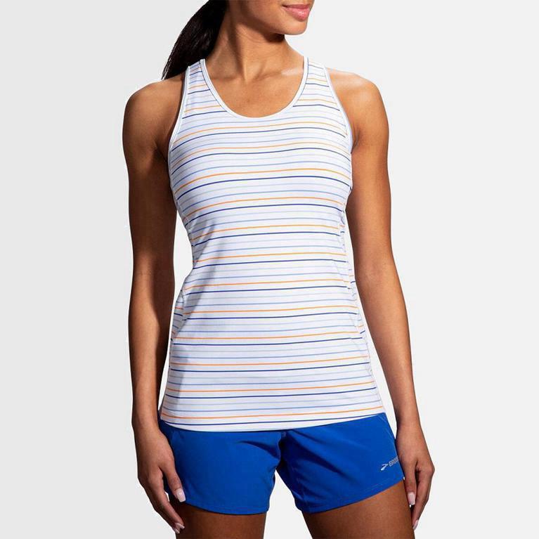 Brooks Pick-Up Australia - Women's Running Tank Top - White (569430-YVF)